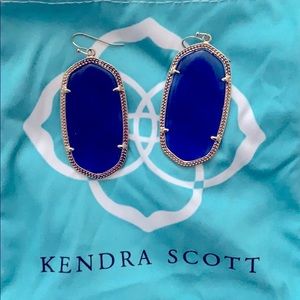 Cobalt Kendra Scott Danielle earrings